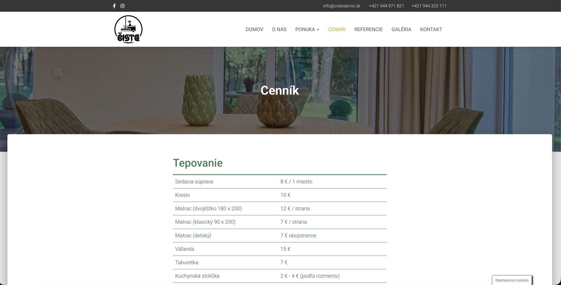Čisté servis screenshot 2